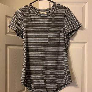 Black and white striped tee
